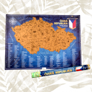 Mapa zdrapka - Czeska Republika