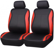 Ochronne pokrowce na fotele samochodowe 9 elementów - czarno -czerwony