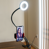 Uchwyt selfie na telefon z podświetleniem LED
