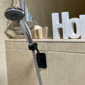 Uniwersalny regulowany uchwyt prysznicowy - czarny