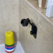 Uniwersalny regulowany uchwyt prysznicowy - czarny