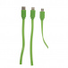 Świecący kabel USB do transmisji danych zielony