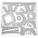 3D puzzle metalowe - Wieża Eiffla