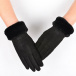 Rękawiczki z futerkiem - czarne