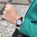Zegarek z paskiem magnetycznym - czarny