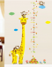 Naklejka metr - żyrafa